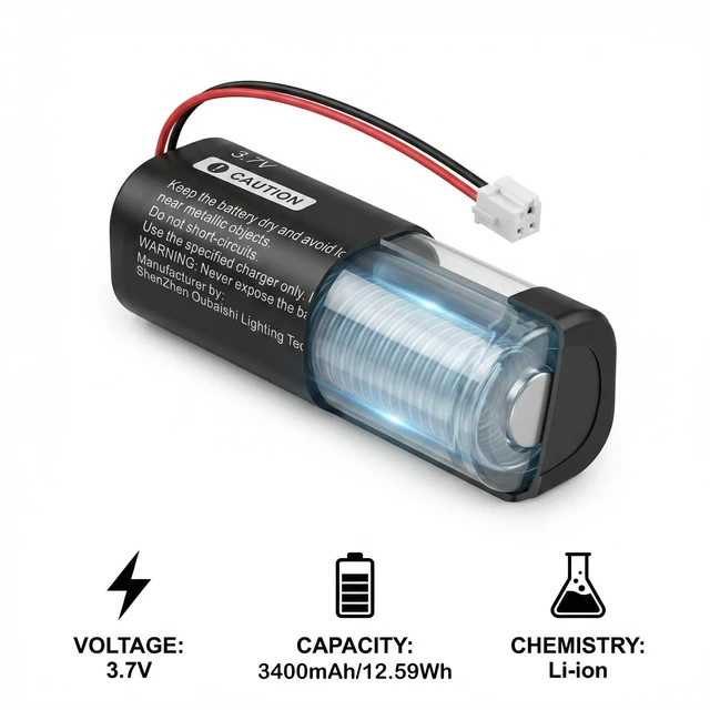 Alt view image 3 of 6 - Upgrade Battery for 93837-001 WAHL Clippers Cordless Senior Cordless Magic Clip 3.7V 3400mAh