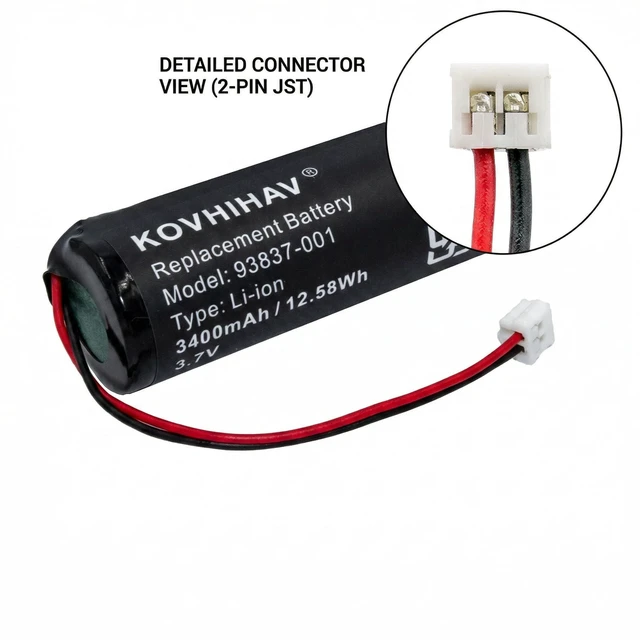 Alt view image 4 of 6 - Upgrade Battery for 93837-001 WAHL Clippers Cordless Senior Cordless Magic Clip 3.7V 3400mAh