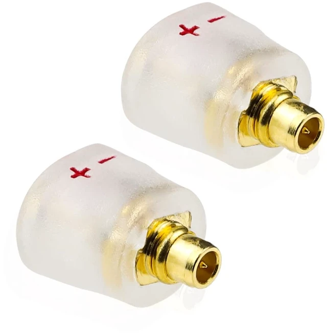 Main image of 0.75mm 2 Pin Cable to MMCX Male Adaptor Work for 0.75 2 Pin Cable Connected with SHURE SE215 SE315 SE425 SE535 SE535LTD SE846 for FiiO FH1 F9 F9PRO FH5 Audio MMCX Converter Transparent