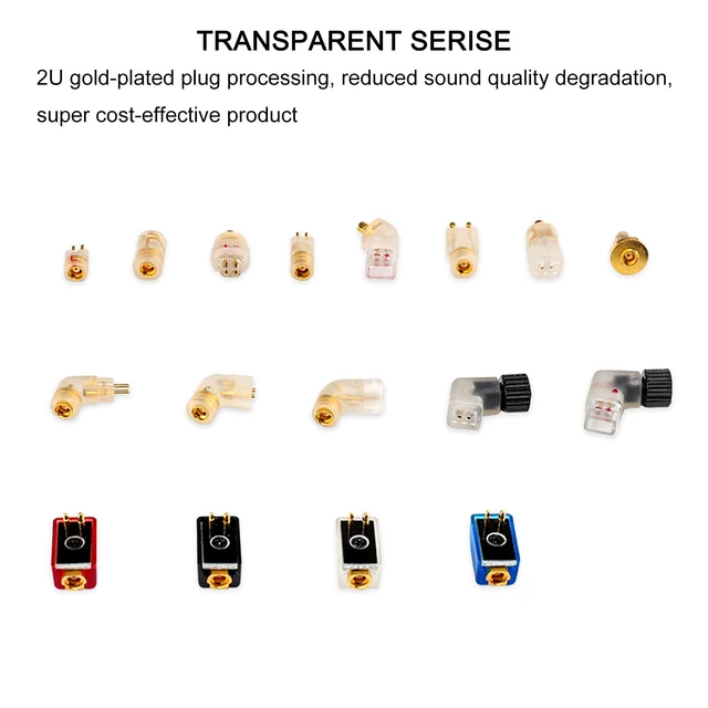 Alt view image 7 of 7 - 0.78 2 Pin Female to MMCX Male Earphone Side Work for 0.78mm 2 Pin Cable Connected with Shure 846 535 215 315 425 to DITA Project 71 to FiiO FH1F9 F9PRO Earphone Black