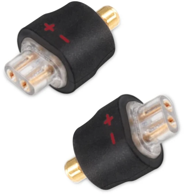 Main image of 0.78/0.75 Dual Pin Cable to MMCX Male Adaptor Work for 0.78/0.75 2 Pin Cable Connected with Shure se215 se315 SE535 846 425 to DITA Project 71 to FiiO FH1F9 F9PRO to JVC HA-FX850 Black