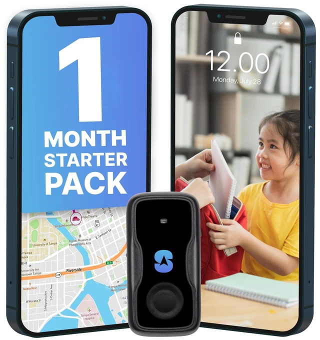 Main image of Mini GPS Tracker for Kids & Seniors, 1-Month Service Included Geofence, speed & SOS alerts. SIM included, up to 34-day battery, 4G worldwide. For pets, assets & personal tracking