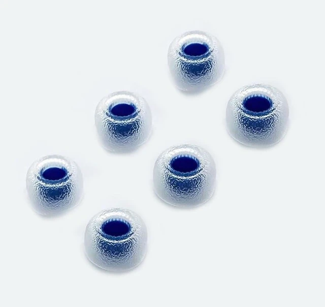 Main image of Tang Sancai Wide Bore Eartips, Silicone in-Ear Monitor Ear Plugs for in-Ear Earphone, Replacement Earbuds Tips, IEM Eartips, Blue, L, 3 Pairs