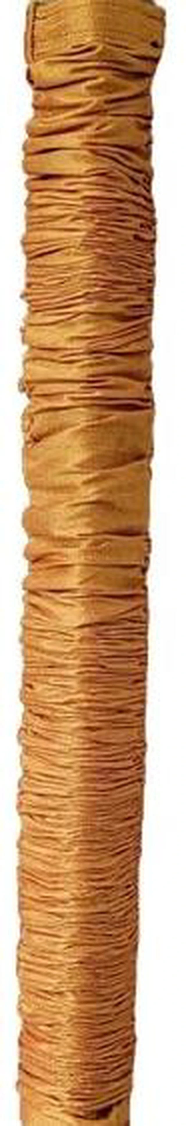 Alt view image 2 of 2 - Cord & Chain Cover, 9 feet Tube Type, Dupioni Faux Silk Fabric, Use for Chandelier, Lighting, Wires (Gold)