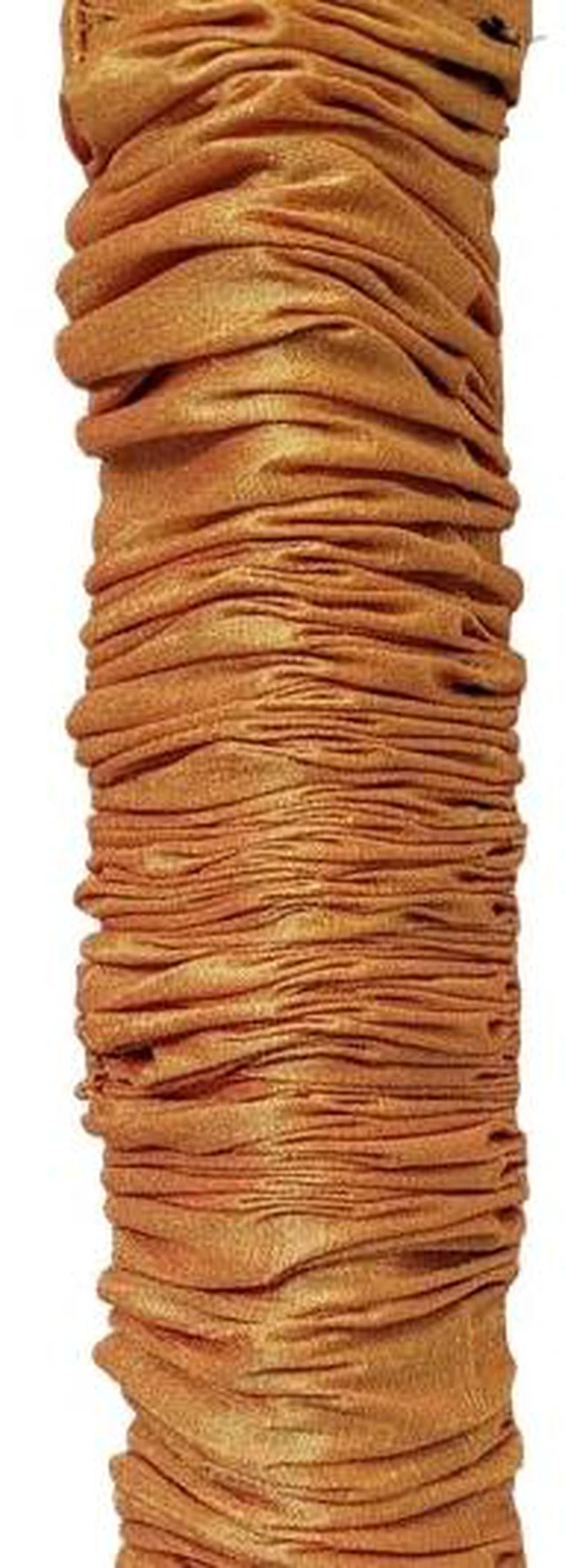 Main image of Cord & Chain Cover, 9 feet Tube Type, Dupioni Faux Silk Fabric, Use for Chandelier, Lighting, Wires (Gold)