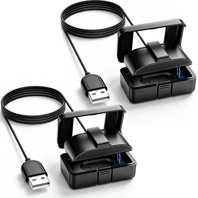 Main image of 2 Pack Charger Compatible with Hume Band 1.0, Replacement Fast Charging Dock with USB Cable, Portable Design Compatible for Hume Health Band
