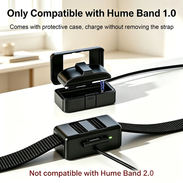 Alt view image 2 of 7 - 2 Pack Charger Compatible with Hume Band 1.0, Replacement Fast Charging Dock with USB Cable, Portable Design Compatible for Hume Health Band