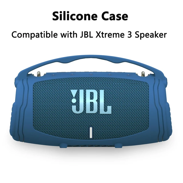 Alt view image 2 of 7 - Silicone Cover Case for JBL Xtreme 3 Portable Bluetooth Speaker Soft Skin Sleeve Protective Carrying Case for JBL Xtreme 3 with Handle, Shockproof and Anti-Scratch Cover (Blue)