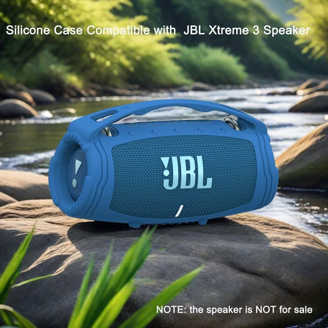 Alt view image 7 of 7 - Silicone Cover Case for JBL Xtreme 3 Portable Bluetooth Speaker Soft Skin Sleeve Protective Carrying Case for JBL Xtreme 3 with Handle, Shockproof and Anti-Scratch Cover (Blue)