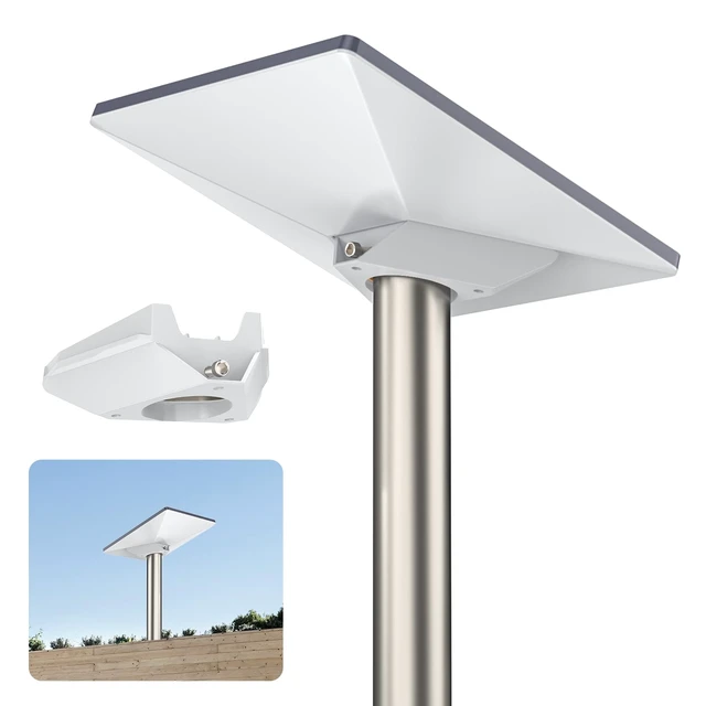 Alt view image 2 of 7 - ® 2-in-1 Starlink Mini Pipe Adapter & Flat Mount, 2.12" Caliber Mount Fit for Starlink Mini & Mini X Dish, ABS 54mm Caliber Mount, Fits Pole (Diameter of 30~54mm) or Flat Surface Installation