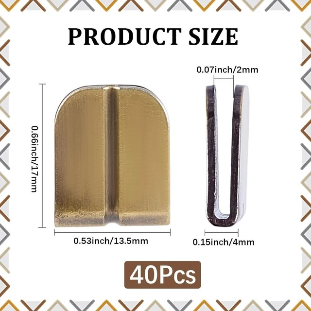 Alt view image 2 of 7 - 60Pcs/Box Book Edge Protectors Antique Bronze Clip Hardware Corner Covers Metal Vintage Corner Guards Decorative Book Journal Angle Protector for Scrapbooking Photo Album Menus Notebooks