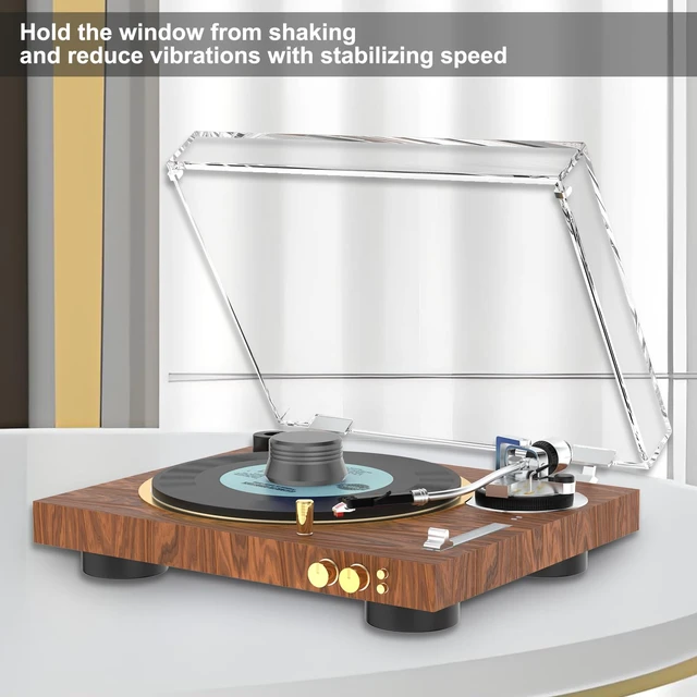 Alt view image 4 of 6 - Record Weight Stabilizer, with Protective Soft Pad Vinyl Disc Turntable Accessories Record Player Weight stabilizer(Grey)