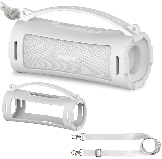 Main image of Silicone Cover Case for Sony ULT Field 1 Elextronics Bluetooth Speaker Accessories for Sony ULT Field 1 Speaker Protective Case with Carrying Handle (Off White)
