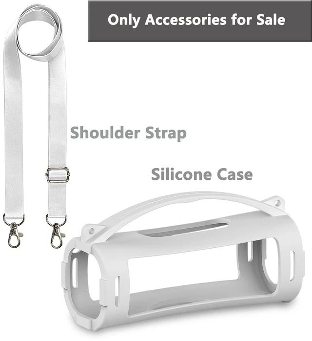 Alt view image 2 of 7 - Silicone Cover Case for Sony ULT Field 1 Elextronics Bluetooth Speaker Accessories for Sony ULT Field 1 Speaker Protective Case with Carrying Handle (Off White)