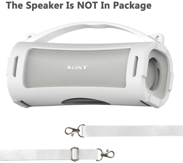 Alt view image 5 of 7 - Silicone Cover Case for Sony ULT Field 1 Elextronics Bluetooth Speaker Accessories for Sony ULT Field 1 Speaker Protective Case with Carrying Handle (Off White)