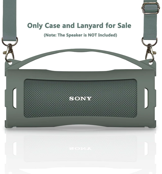 Alt view image 3 of 7 - Silicone Cover Case for Sony ULT Field 1 Elextronics Bluetooth Speaker Accessories for Sony ULT Field 1 Speaker Protective Case with Carrying Handle (Forest Gray)