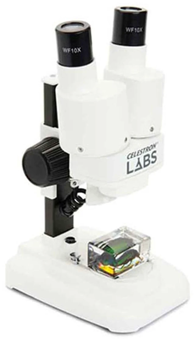 Alt view image 2 of 7 - Labs S20 Straight Stereo Binocular Microscope for Large Specimen 20x Magnification, Straight Binocular Viewing, Top & Bottom LED Illumination, Three-Dimensional Views, Wide Working Distance