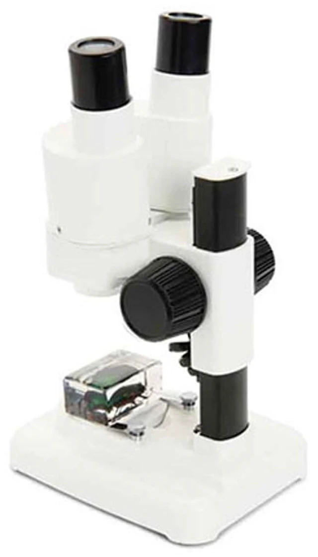 Alt view image 3 of 7 - Labs S20 Straight Stereo Binocular Microscope for Large Specimen 20x Magnification, Straight Binocular Viewing, Top & Bottom LED Illumination, Three-Dimensional Views, Wide Working Distance
