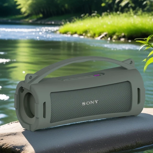 Alt view image 7 of 7 - Silicone Cover Case for Sony ULT Field 1 Elextronics Bluetooth Speaker Accessories for Sony ULT Field 1 Speaker Protective Case with Carrying Handle (Forest Gray)