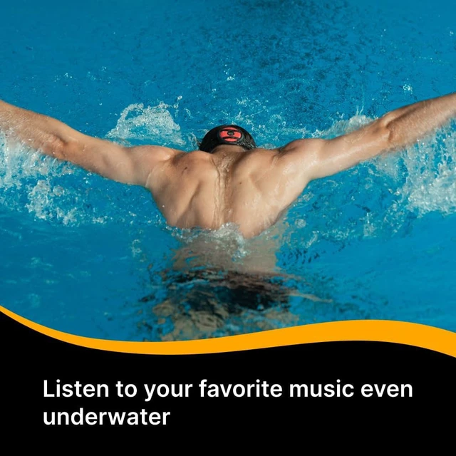 Alt view image 4 of 7 - Music 2-in-1 Bundle: Open-Ear Underwater Music Player for Swimmers with Anti-Fog Swimming Goggles
