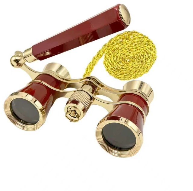 Main image of 3X25 Opera Glasses Binoculars with Adjustable Handle & Chain Theater Glasses for Concert with HD Optics Mini Compact Binoculars for Women Vintage Portable Binoculars for Musical Cinema