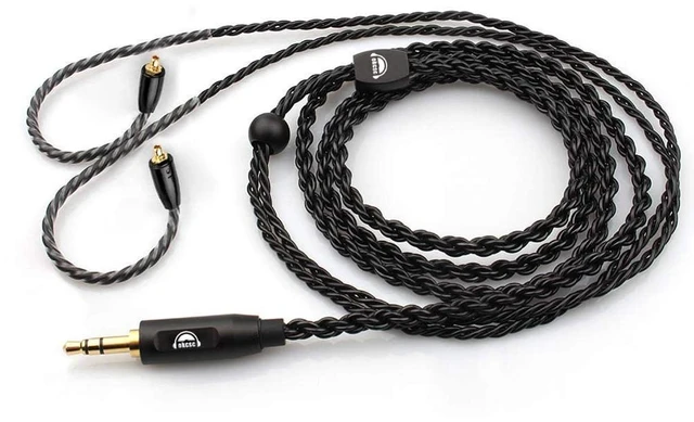 Main image of MMCX Cable, Detachable Earphone Replacement, 6 Core Silver-Plated Upgrade for Shure se315 SE535 SE846-CL, FiiO FH7 FA9 FH5s FH5, Campfire Audio Honeydew (No Mic)