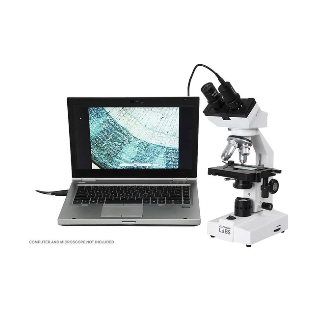 Alt view image 5 of 5 - 2MP Digital Microscope Imager for Classroom Imaging Convert Your Microscope to Digital, Capture Photos & Video, Fits Most Microscopes, USB Powered, Great for Education