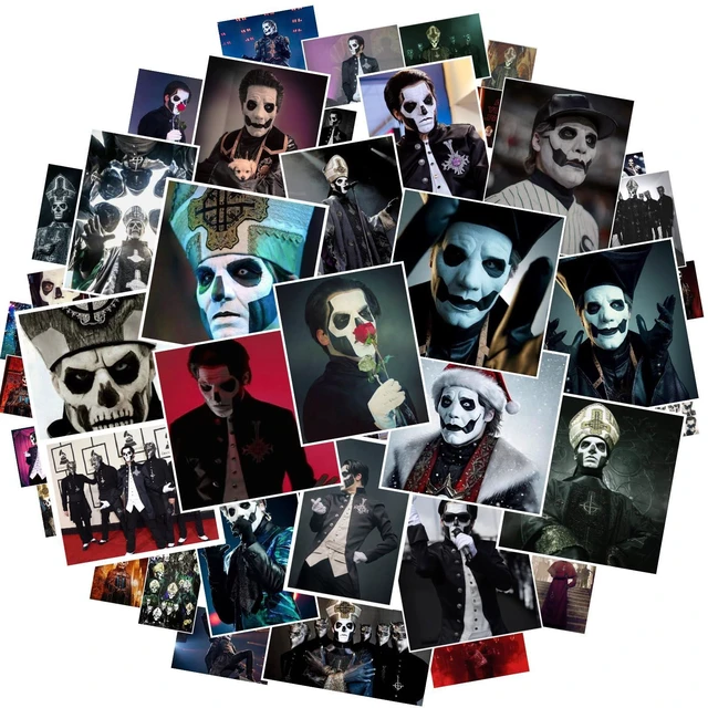 Main image of 50PCS Rock Ghost Band Stickers Catoon Waterproof Graffiti Vinyl Decals Laptop Toy Kid Gifts