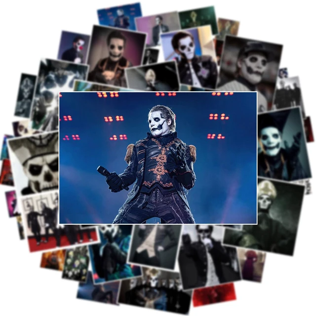 Alt view image 4 of 6 - 50PCS Rock Ghost Band Stickers Catoon Waterproof Graffiti Vinyl Decals Laptop Toy Kid Gifts