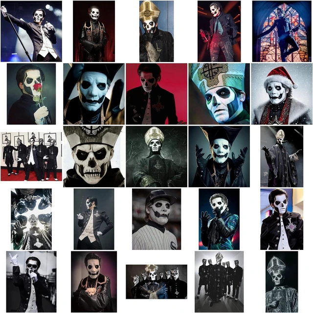 Alt view image 5 of 6 - 50PCS Rock Ghost Band Stickers Catoon Waterproof Graffiti Vinyl Decals Laptop Toy Kid Gifts