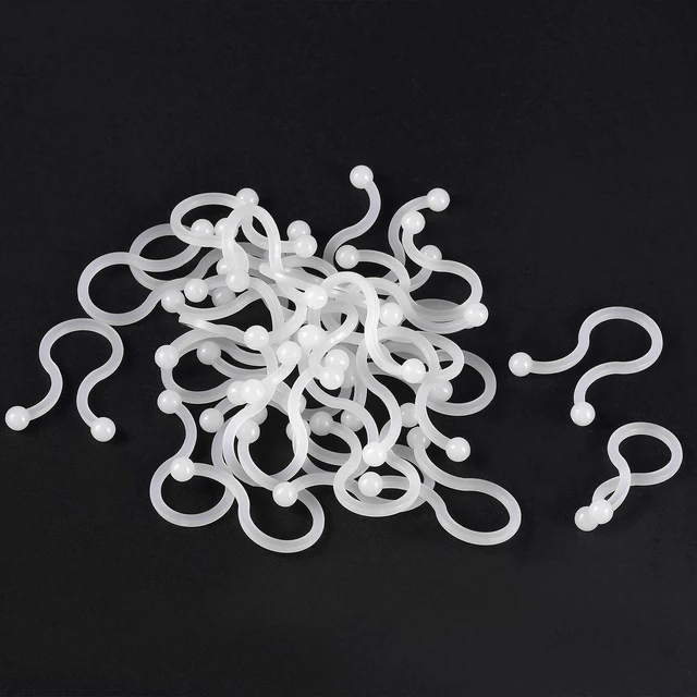Alt view image 5 of 5 - Nylon Reusable Twist Tie Cable Clips White 10mm x 30pcs, 14mm x 20pcs (Pack of 3)