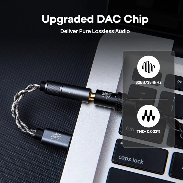 Alt view image 4 of 7 - Kiwi Ears AD1 Pro USB C Portable IEM Earphone Amplifier with DAC Chip Web Custom EQ Tuning, Type C for Phone PC Tablet, Ultra-Low Noise for HiFi Enthusiasts, Music Lovers, Gamers(Type-C to 3.5mm)