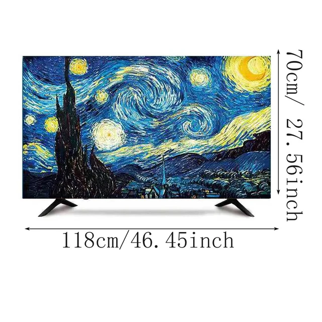 Alt view image 7 of 7 - TV Display Protector - Waterproof, Weatherproof & Dust-Proof for Flat Screen TVs (Starry Sky, 50-52inch)