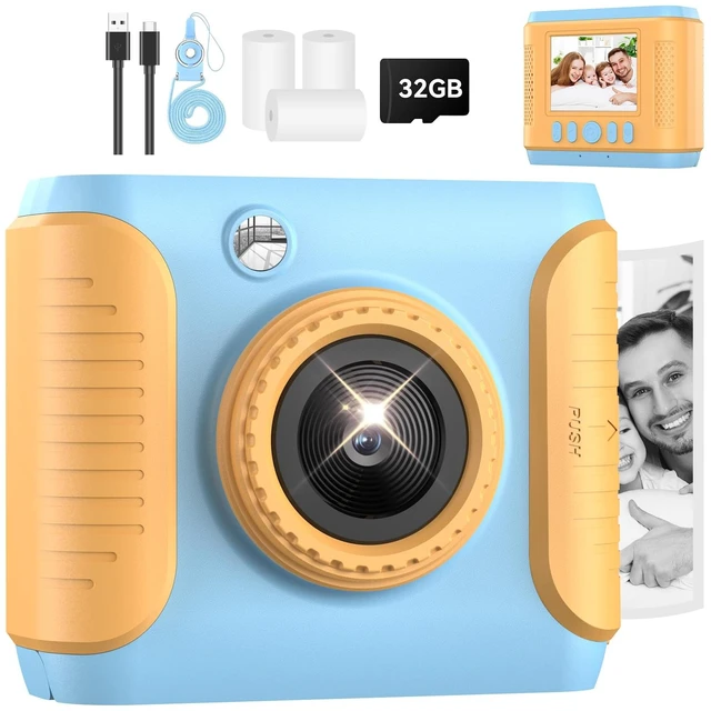 Main image of Instant Print Camera for Kids,2.4 Inch Screen Kids Instant Cameras,Christmas Birthday Gifts for Girls Age 3-12, ortable Toddler Toy for 3 4 5 6 7 8 9 10 11Year Old Girls Boys Blue