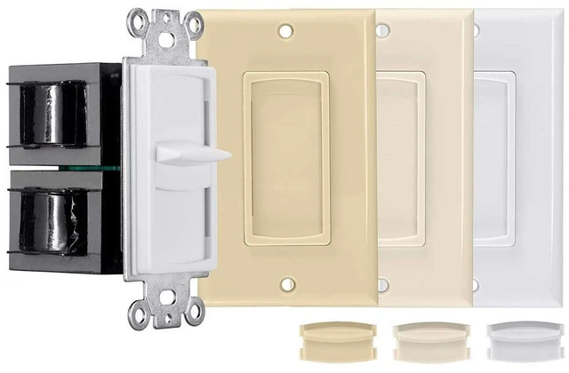 Main image of 100W Slider Impedance Matching Speaker Volume Control with Color Kit, Connect Multiple Speaker Pairs to a Single Power Amplifier or Receiver