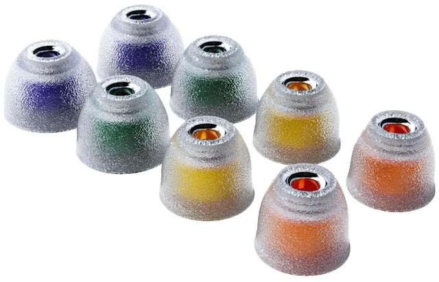 Main image of Tang Sancai Noble Earbud Tips, Replaceable Stainless Steel IEM Eartips, Liquid Silicone Medical Grade Hypoallergic Ear Plugs for in-Ear Monitor (XS/S/M/L- 4 Pairs)