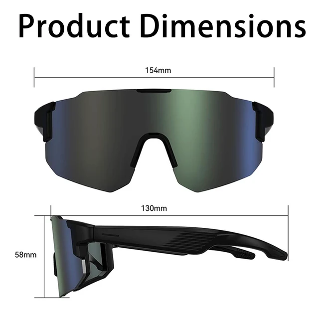 Alt view image 4 of 7 - Bluetooth Audio Smart Sports Sunglasses for Cycling Running Driving Fishing, Open-Ear Music, Hands-Free Calls, Touch Control, Voice Wake-Up and Remote Camera Control