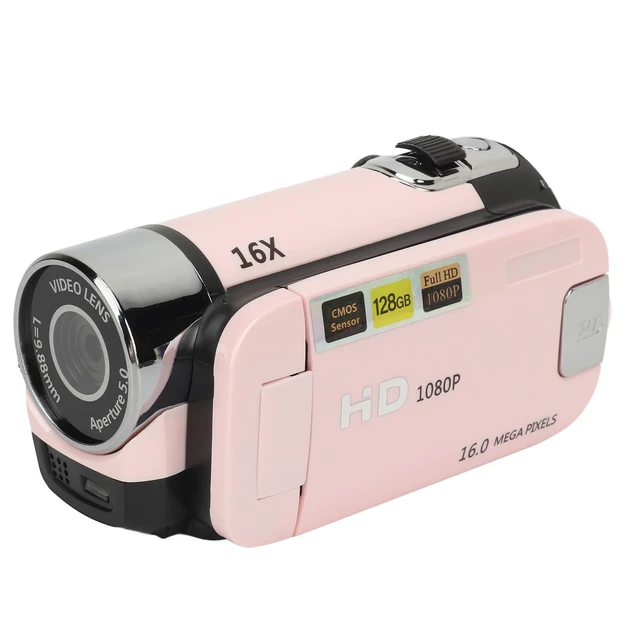 Alt view image 5 of 7 - 1080P Video Camera, 16MP Camcorder, 16X Digital Zoom, Vlogging Camera with Fill Light, 1/4 Inch Thread Hole, 2.4 Inch Rotatable Screen, USB Recorder (-2214230150514)