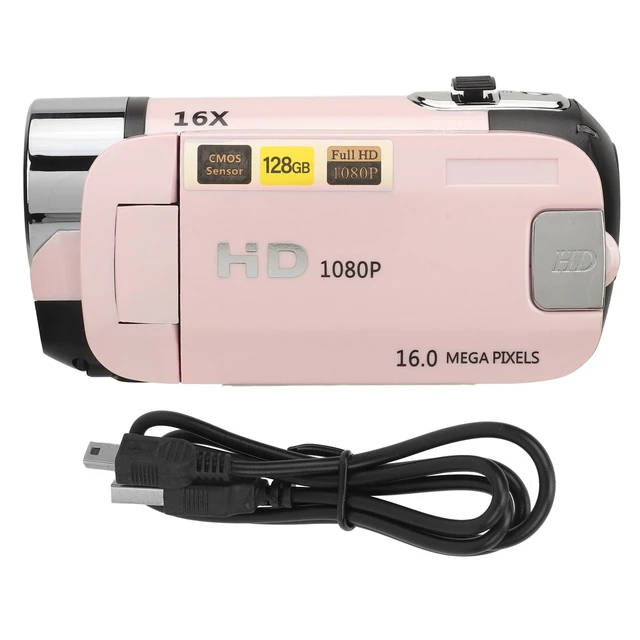 Alt view image 7 of 7 - 1080P Video Camera, 16MP Camcorder, 16X Digital Zoom, Vlogging Camera with Fill Light, 1/4 Inch Thread Hole, 2.4 Inch Rotatable Screen, USB Recorder (-2214230150514)