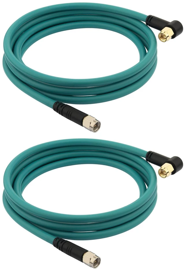 Main image of 5FT SMA Male to SMA Male RG142 Coaxial Cable Jumper 2-Pack 50 Ohm