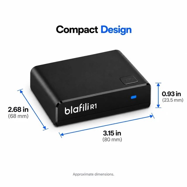 Alt view image 7 of 7 - R1 Bluetooth Receiver for Home Stereo, RCA Out & USB-C Power/Audio Input No-Beep Pairing, aptX Adaptive/HD, for Amps & Powered Speakers, Always-On USB Power, Upgrade Older Stereo Systems