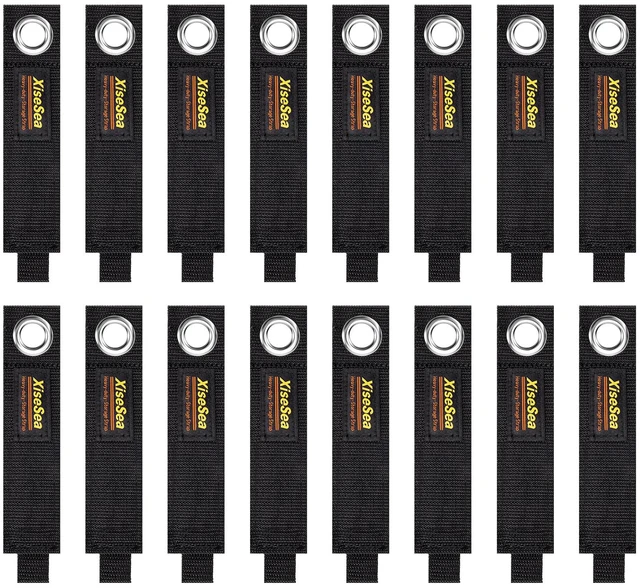 Main image of Heavy Duty Storage Straps, Cord Wrap Keeper for Cords, Hoses, Rope, RV, Boat, Garage Organization (NO3-16pcs)