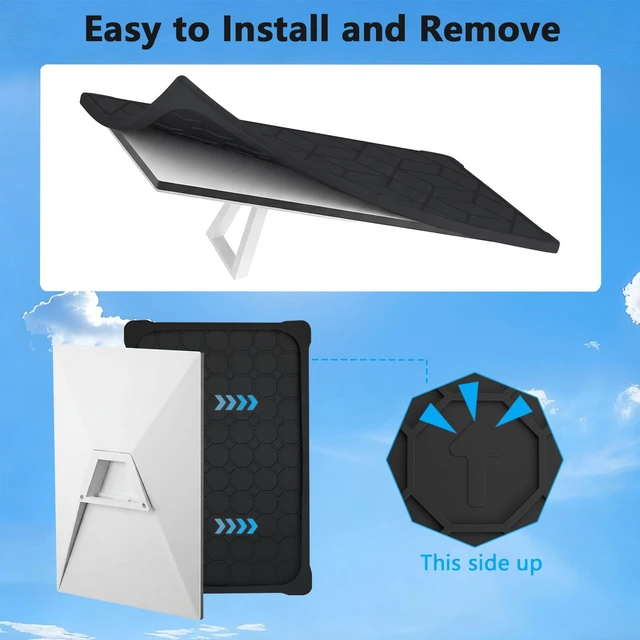 Alt view image 2 of 7 - Gen 3 Starlink Protective Cover Case, Compatible with Starlink Standard Gen 3 Dish, Outdoor Protection Cover for RV, Camping, Home Roof and Travel Setup, Black