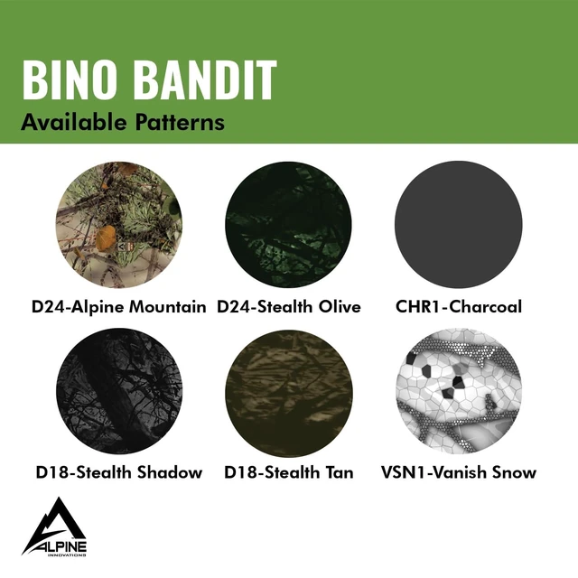 Alt view image 6 of 7 - Bino Bandit - Blocks Glare, Improves Visual Acuity and Reduces Eye Fatigue. FITS All Binoculars. (Stealth Olive)