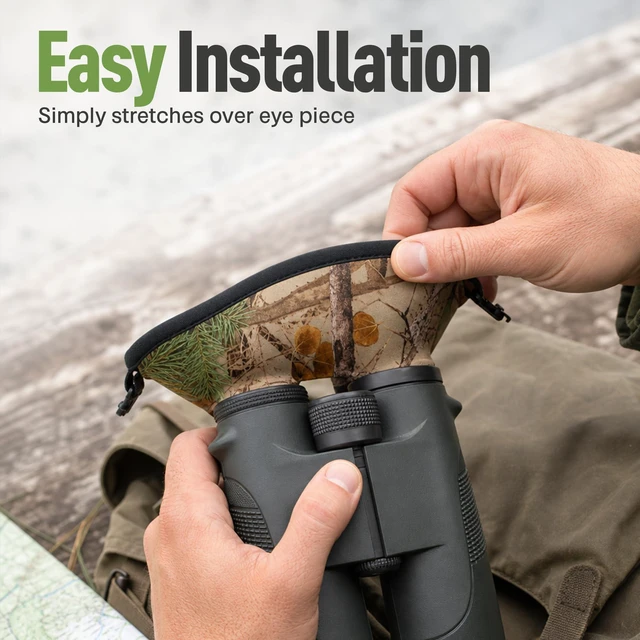 Alt view image 5 of 7 - Bino Bandit - Blocks Glare, Improves Visual Acuity and Reduces Eye Fatigue. FITS All Binoculars. (Stealth Bronze)