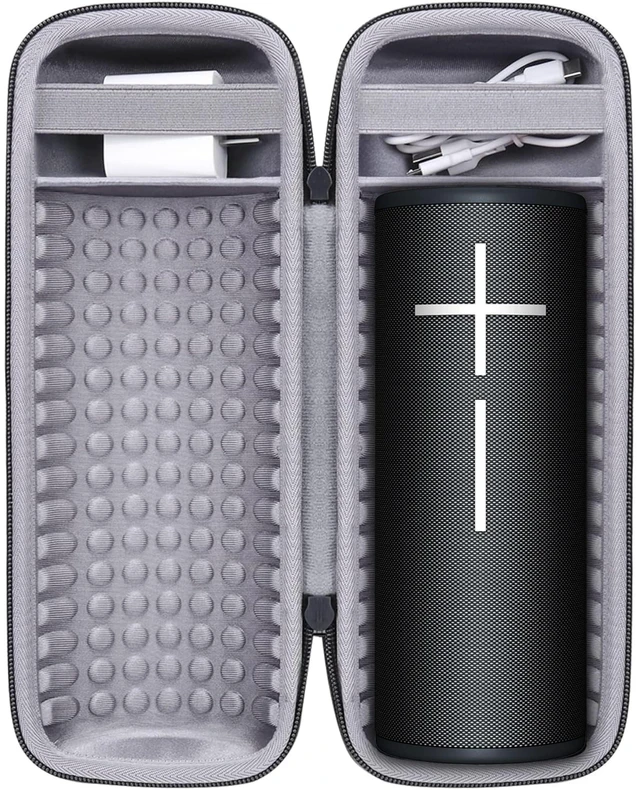 Main image of Hard Case for Ultimate Ears UE MEGABOOM 4/3, Black Compatible with Portable Bluetooth Wireless Speaker and Charging Dock, Shockproof EVA Travel Storage Bag