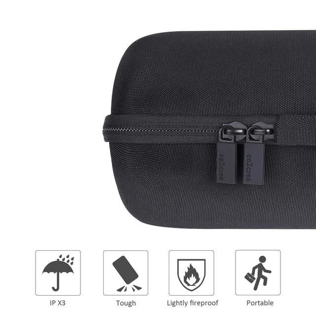 Alt view image 5 of 7 - Hard Case for Ultimate Ears UE MEGABOOM 4/3, Black Compatible with Portable Bluetooth Wireless Speaker and Charging Dock, Shockproof EVA Travel Storage Bag