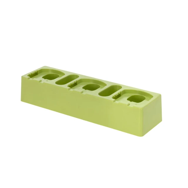 Alt view image 6 of 7 - 3-Battery Holder Compatible with Ryobi ONE+ 18V Batteries, Green Organize up to 3 compatible Ryobi ONE+ 18V batteries with secure locking, flexible mounting and durable ABS construction