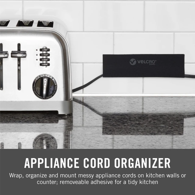 Alt view image 5 of 7 - Mountable Cable Sleeve, Black, 3 Ft Cable Raceway Customizable Cable Raceway Cuts To Length For Wire Management; Removable Adhesive Cord Hider Mounts On Walls And Desks