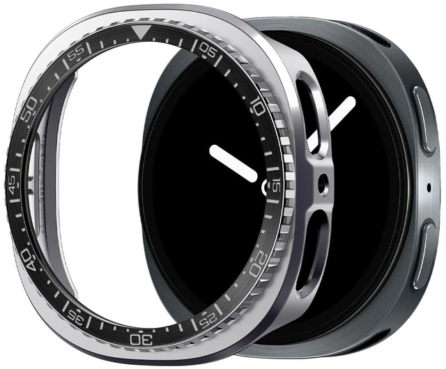Main image of Bezel Tune Pro for Samsung Galaxy Watch 9/8 44mm Case (2026/2025) Bezel Ring Protector Cover (Diver) - Black